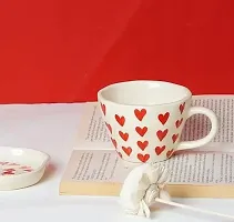 Stylish Ceramic Cup with Saucer Set of 2-thumb2