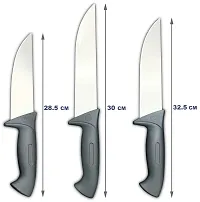 ATARC Kitchen Knife Non-Slip Handel Chef Knife I Utility Knife I Sontuku Knife I Bread Knife I Paring Knife High Carbon Blade Stainless Steel Knives Set (Set of 3)-thumb2