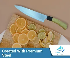 ATARC Premium 8 inch Stainless Steel Meat Knife for Kitchen Chopping, High Carbon Ultra Sharp Santoku Knife Japanese Cooking Chef Butcher Knife for Meat and Vegetable Cutter (Santoku Knife)-thumb1