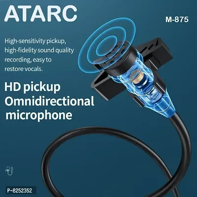 ATARC 3.5mm Clip Microphone For Youtube | Collar Mike for Voice Recording | Lapel Mic Mobile, PC, Laptop, Android Smartphones, DSLR Camera Microphone Microphone-thumb2