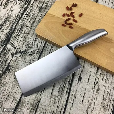 stainless still silver kitchen knife-thumb0