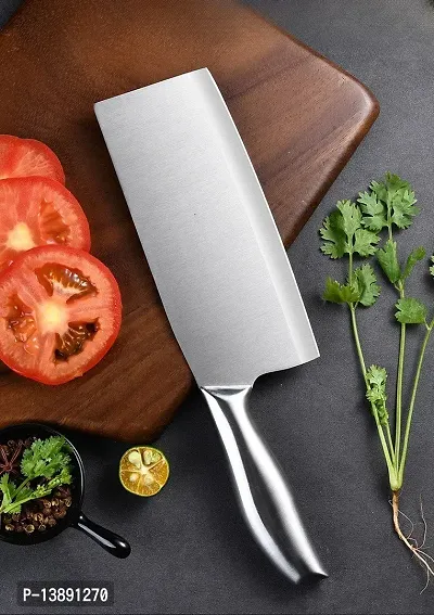 Premium Silver Chef's Knife or Elegant Silver Kitchen Knife-thumb0