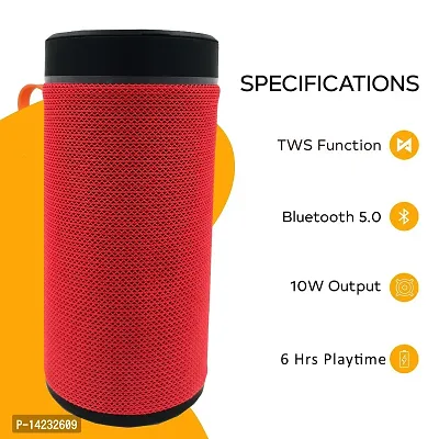 KT-125 Red: Where Style Meets Sound in a Portable Bluetooth Speaker
