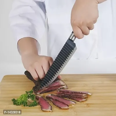 black Kitchen Knife for Precise Cutting Perfect for Home Chefs and Professionals