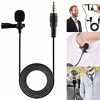 Noise Cancelling ,Clip Microphone For Youtube  Collar Mic for Voice Recording  (Black)-thumb1