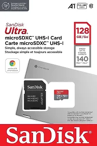 SanDisk SanDisk Ultra 128 GB MicroSDXC Class 10 120 Mbps Memory Card 128 with adapter-thumb1