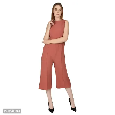 Stylemyth Women Hosiery Lycra Casual Pink Jumpsuit-thumb0