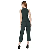 Stylemyth Women Hosiery Lycra Casual Green Jumpsuit-thumb3