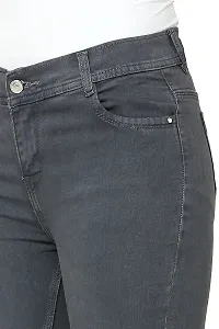 stylemyth - fashion point Women Denim Lycra Blend Gery Casual Jeans-thumb1