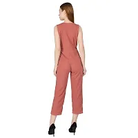 Stylemyth Women Hosiery Lycra Casual Pink Jumpsuit-thumb1
