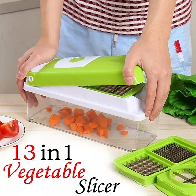 Multicolor Plastic Vegetable Dicer Chopper 5 in 1 Slicer with