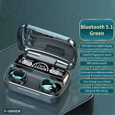 M10 TWS Bluetooth 5.1 Earphone Charging Box Wireless Earbuds Stereo Sports Waterproof with Microphone Bluetooth Headset || M10 Earbuds with High Battery Back Up Powerbank upto 2200maH-thumb4