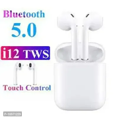 I12 Tws Earpods True Wireless Earbuds C273 For Gym Sports Running Bluetooth Headset White True Wireless-thumb4