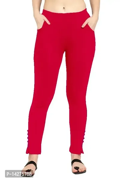 Buy Avadh Enterprise Women's Cotton Lycra Potli Button Ankel Length Pant | Leggings  Pant for Ladies | Comfort Fit Potli Pant Trousers & Pants - Red Online at  Best Prices in India - JioMart.