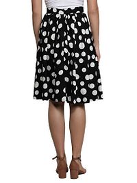Trendy Rayon Polka Dot Printed Bell Shape Skirts-thumb1