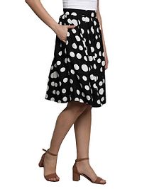 Trendy Rayon Polka Dot Printed Bell Shape Skirts-thumb3