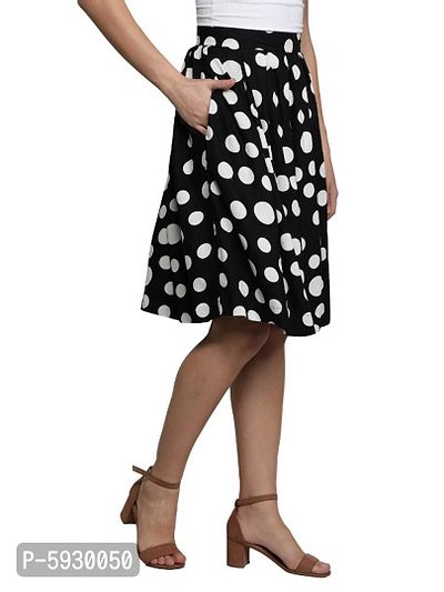 Trendy Rayon Polka Dot Printed Bell Shape Skirts-thumb4