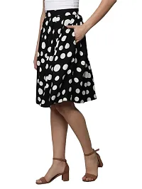 Trendy Rayon Polka Dot Printed Bell Shape Skirts-thumb2