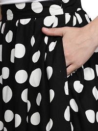 Trendy Rayon Polka Dot Printed Bell Shape Skirts-thumb4