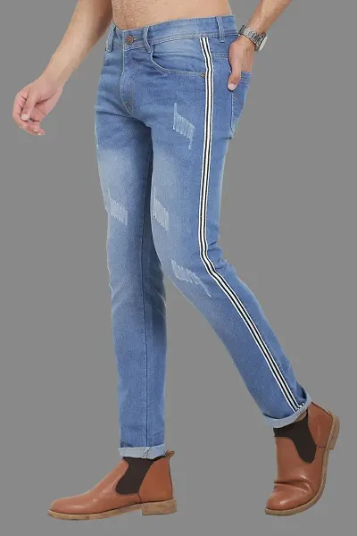 Reliable Solid Mid-Rise Jeans For Men