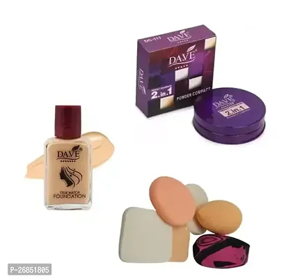 Compact Foundation Benders N Puff Combo Of 4