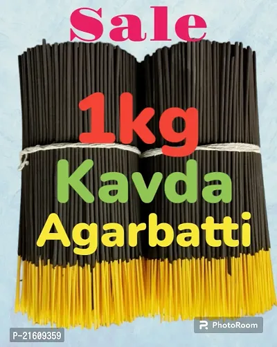 Kavda Agarbatti Home Fragnance Loose Agarbatti 1Kg 8 for Home and office use Incense Stick Rose,Chandan,Sandal, Mogra, Gugal, Kevda, Lavender Also Available.-thumb0