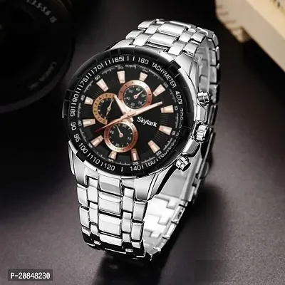 Black color stylish and professional new fashion watches with chronograph design watch for - Men  Boys-thumb0