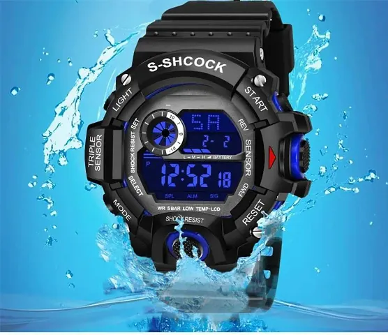 Stylish Silicone Strap Digital Watches for Men