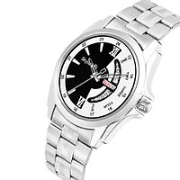 Multicolor  Dial Water Resistant Silver Color Stainless Steel Day  Date Function Watch For Men/Boys Analog Watch-thumb2