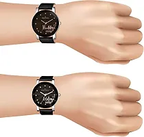 Fastdeals Analogue Men & Women's Watch (Black Dial Black Colored Strap) (Pack of 2)-thumb3