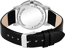 Fastdeals Analogue Men & Women's Watch (Black Dial Black Colored Strap) (Pack of 2)-thumb2