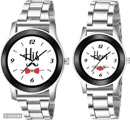 Classy Analog Watch for Couple-thumb0