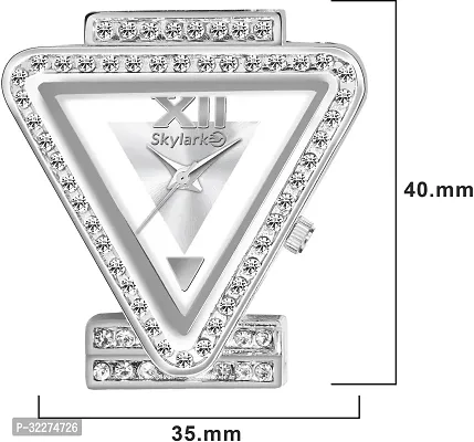 Trendy Attractive Metal Triangle Watch-thumb4