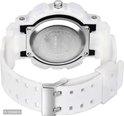 Analog-Digital Military Full White Sports Fully Sport Digital Watch - for Men-thumb2