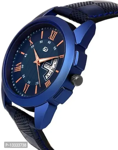 Fastdeals Analogue Blue Dial Day and Date Boy's and Men's Watch - CheckBlueRay0507-thumb3