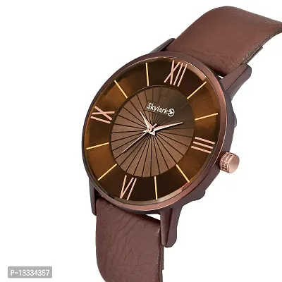 Skylark Analogue Men's & Boy's Watch (Brown Dial Brown Colored Strap)-thumb2