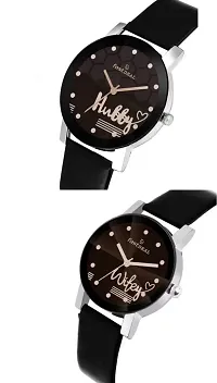 Fastdeals Analogue Men & Women's Watch (Black Dial Black Colored Strap) (Pack of 2)-thumb1