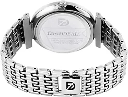 Fastdeals Analogue Women's Watch Silver Dial Silver Colored Strap-thumb2