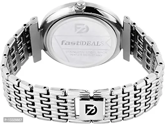 Fastdeals Analogue Women's Watch Silver Dial Silver Colored Strap-thumb3