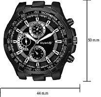 Stylish Black Dial Analog Watch For Men-thumb1