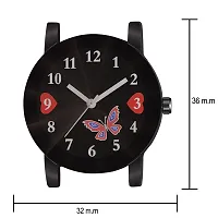 Skyalrk Crystal Glass Butterfly Unique Design Dial Steel Belt Analog Watch - for Girls-thumb2