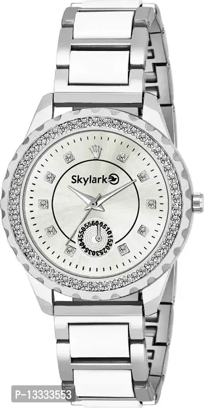 Skylark Analog Silver Dial Women's Watch-Sky-155