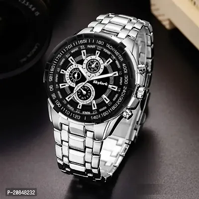 Black color stylish  professional new fashion watches with chronograph design watch for - Men  Boys