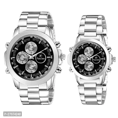 Stylish couple watch for wedding Gifts Anniversary Gift Couple chronograph-style