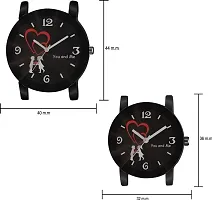 Stylish Black Metal Analog Watches For MenWoman-thumb2