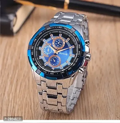 Blue color stylish and professional new fashion watches with chronograph design watch for - Men  Boys
