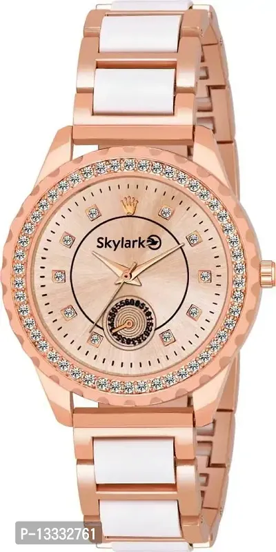 Skylark Analog Pink Dial Women's Watch-Sky-154