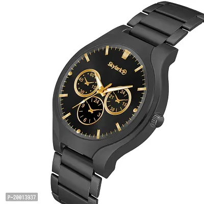 Analog Black Dial Business Stainless Steel coronagraph styleCausal  party wear watch for- men  watch-thumb2
