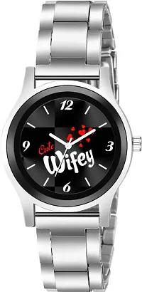 Skylark Hubby  Wifey watch Dial Stainless Steel Analog watch Analog Watch - For Couple-thumb2