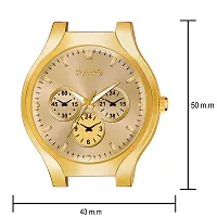 Analog Gold Dial Business Stainless Steel coronagraph style Causal  party wear For men  Boys-thumb2